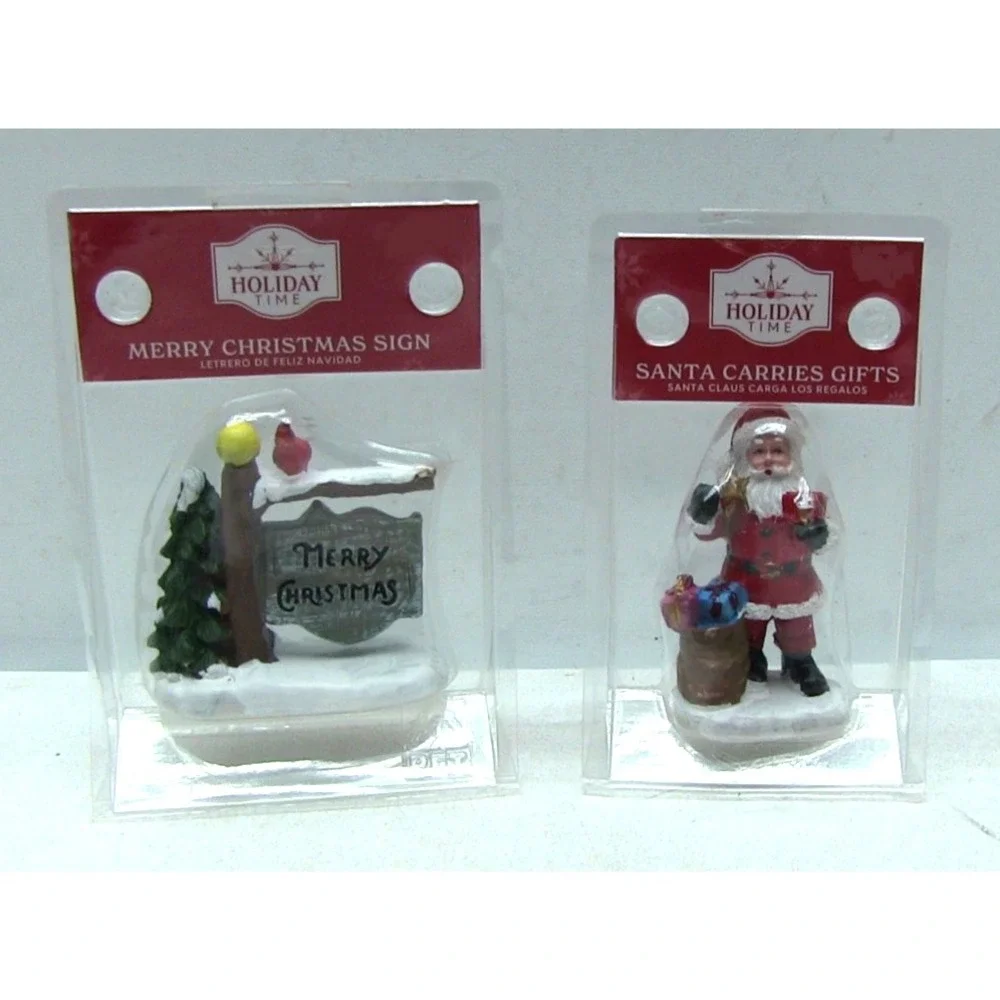 2022 Holiday Time Christmas Village Santa &